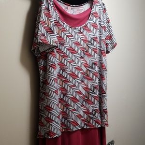 Lularoe Maxi Skirt (L) and Perfect Tee (XL) Set